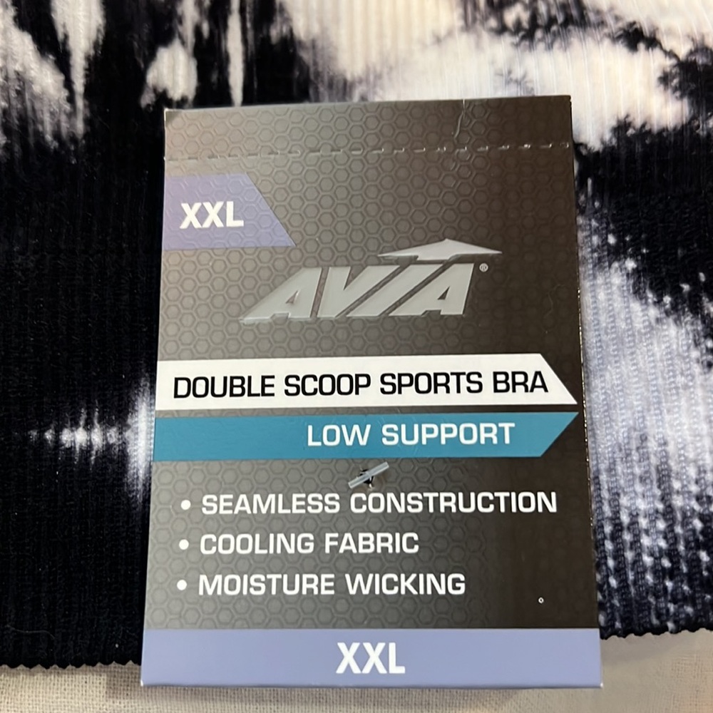 RESERVED FOR AMANDA PLUS ONE Avia Double Scoop Sports Bra Low Support size XXL - Picture 4 of 5